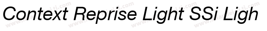 Context Reprise Light SSi Light Italic字体转换
